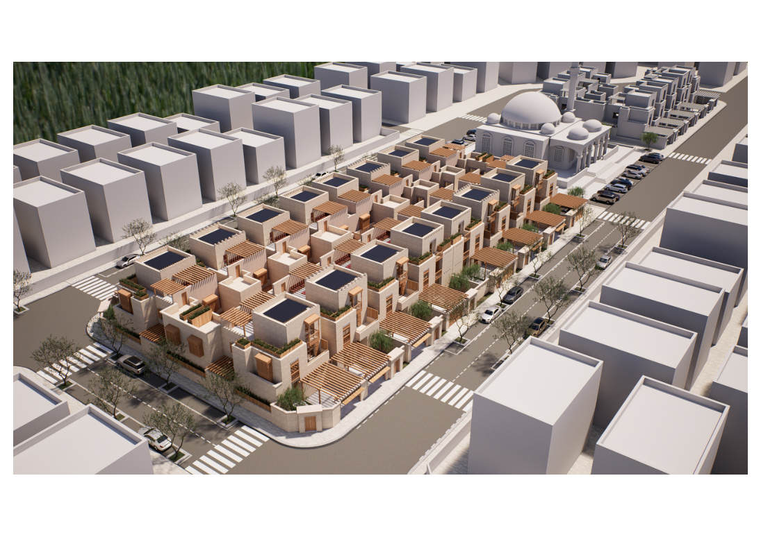 المشروع والمسجد المجاور